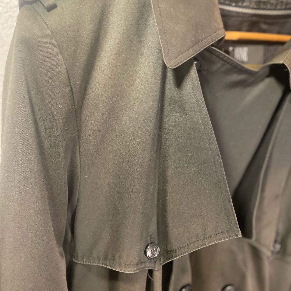 London Fog Men's Black Trench Coat - Picture 2 of 14